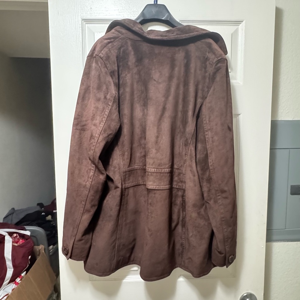 Coach Women's Suede Brown Leather Jacket - Picture 4 of 13